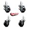 Service Caster 3'' Phenolic Wheel Swivel 7/16'' Grip Ring Stem Caster Set 2 Brakes, 4PK SCC-GR20S314-PHR-TLB-716138-2-S-2 - alternate 5